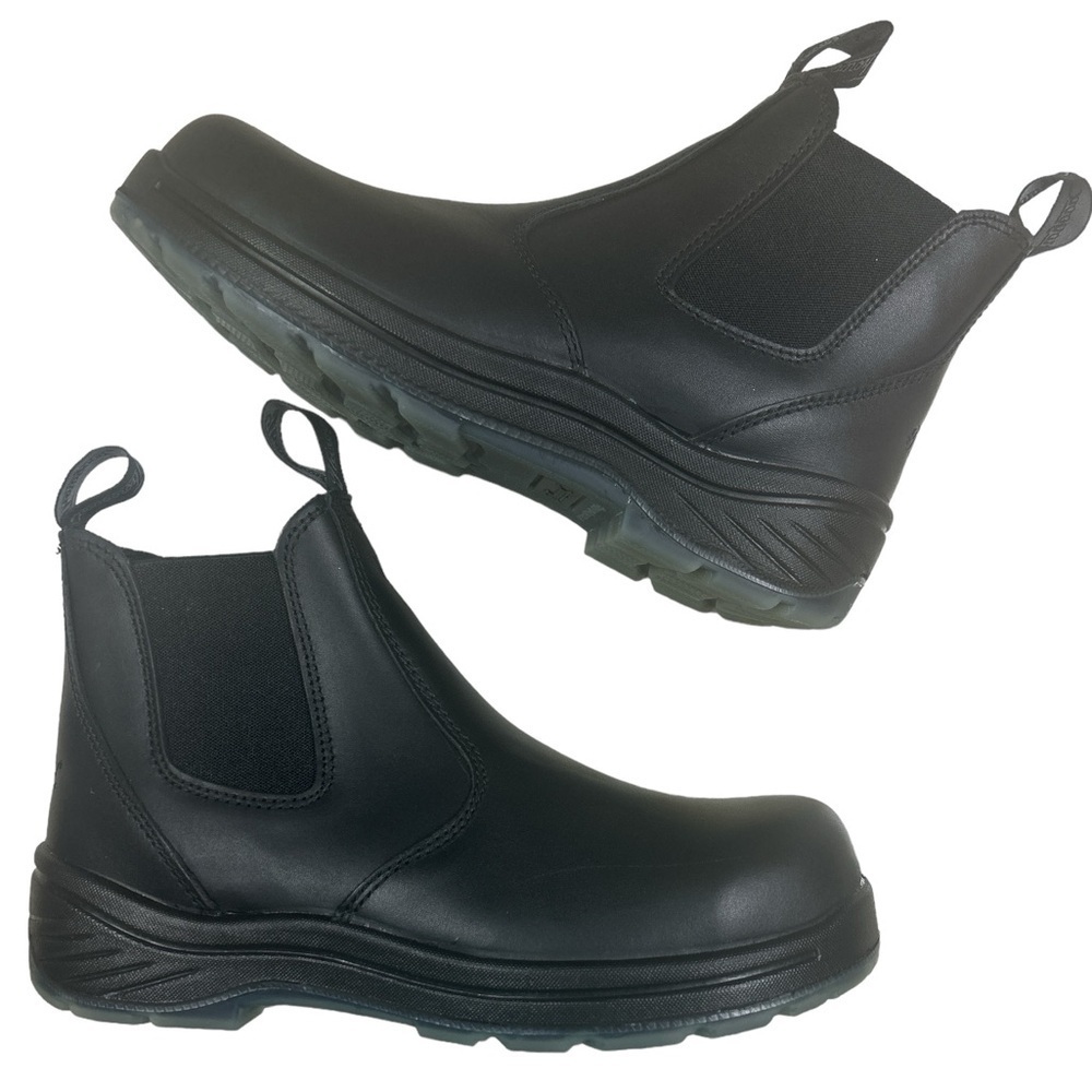 Thorogood Safety Toe Quick Release Pull-On Translucent Bottom Leather Boots Sz 9 - Picture 2 of 9